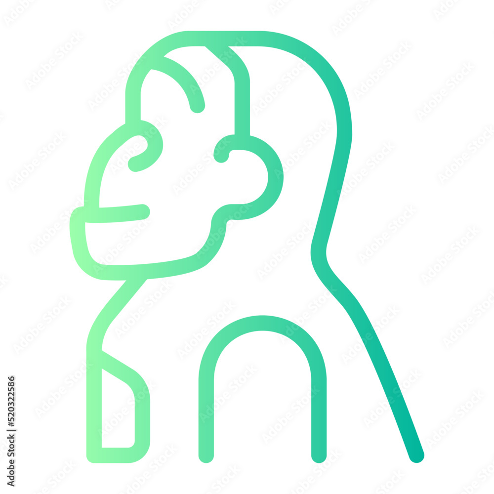 orangutan gradient icon orangutan gradient icon