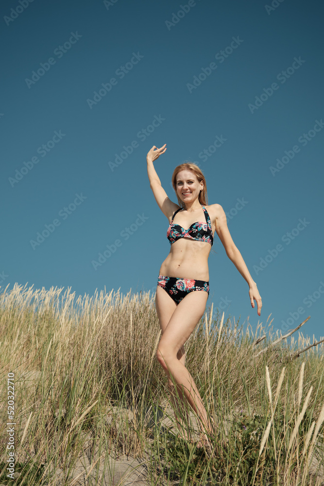 blond woman tanning blond woman tanning