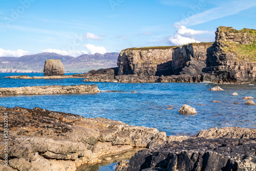 The beach next to the Great Pollet Sea Arch, Fanad Peninsula, County Donegal, Ireland photo