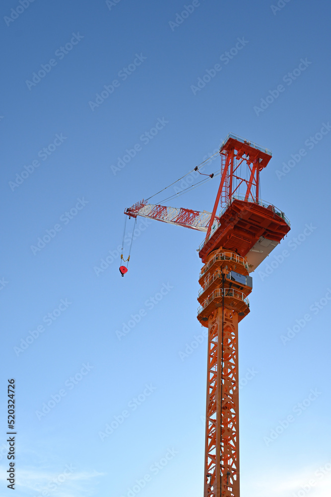 Naklejka premium crane on a construction site
