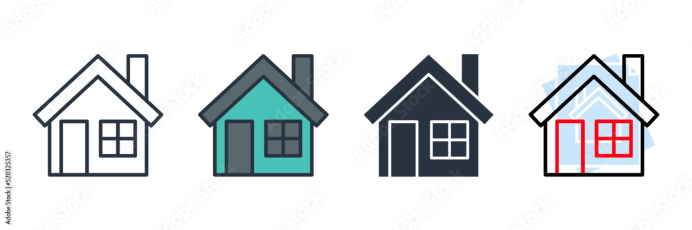 house icon logo vector illustration. home symbol template for graphic and web design collection house icon logo vector illustration. home symbol template for graphic and web design collection