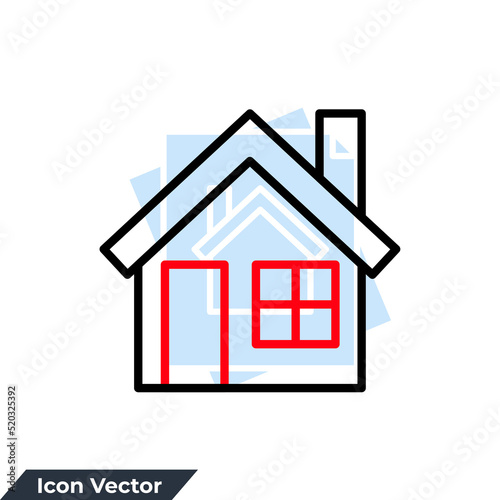 house icon logo vector illustration. home symbol template for graphic and web design collection © ABDUL