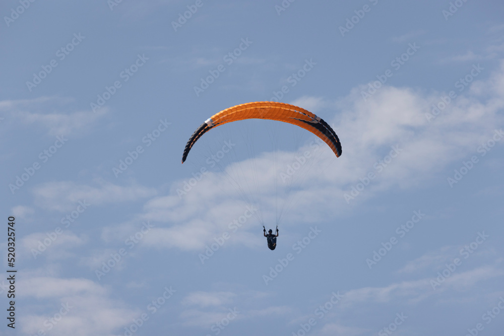paragliding on cliffs in Normandy near Omaha Beach paragliding on cliffs in Normandy near Omaha Beach