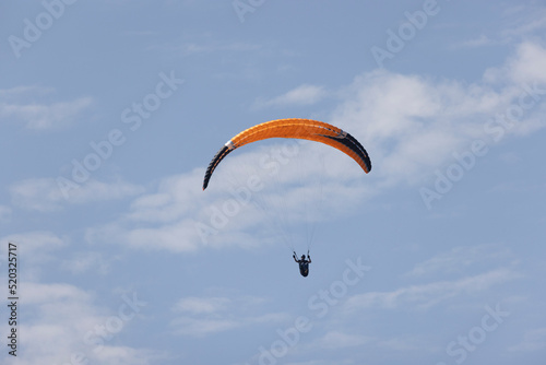 paragliding on cliffs in Normandy near Omaha Beach
