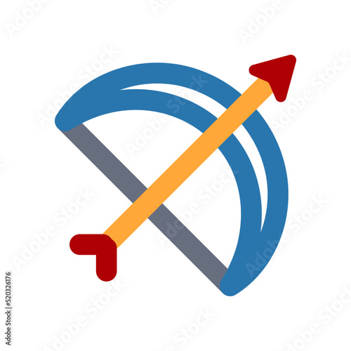 Bow Icon with Flat Style
