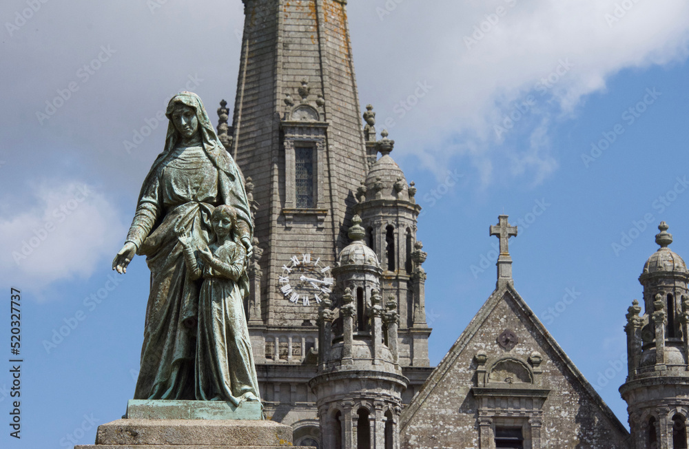 Statue of Sainte Anne, in Saint Anne d'auray; Brittany 