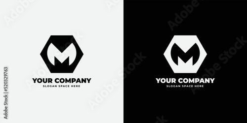 Monogram M icon logo design. MM elegant and Professional letter icon design on black background. M MM .M logo letter design on luxury background. MM logo initials letter concept.