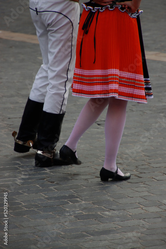 Slovakian dance in an outdoor festival