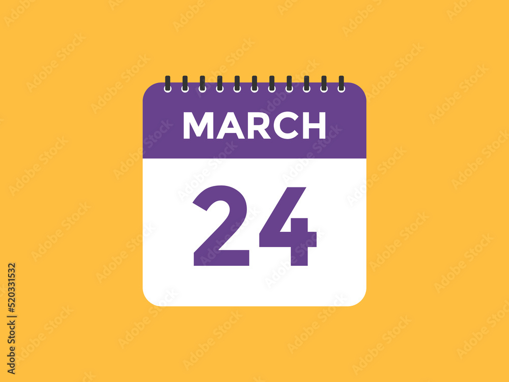 march 24 Calendar icon Design. Calendar Date 24th March. Calendar template
march 24 Calendar icon Design. Calendar Date 24th March. Calendar template