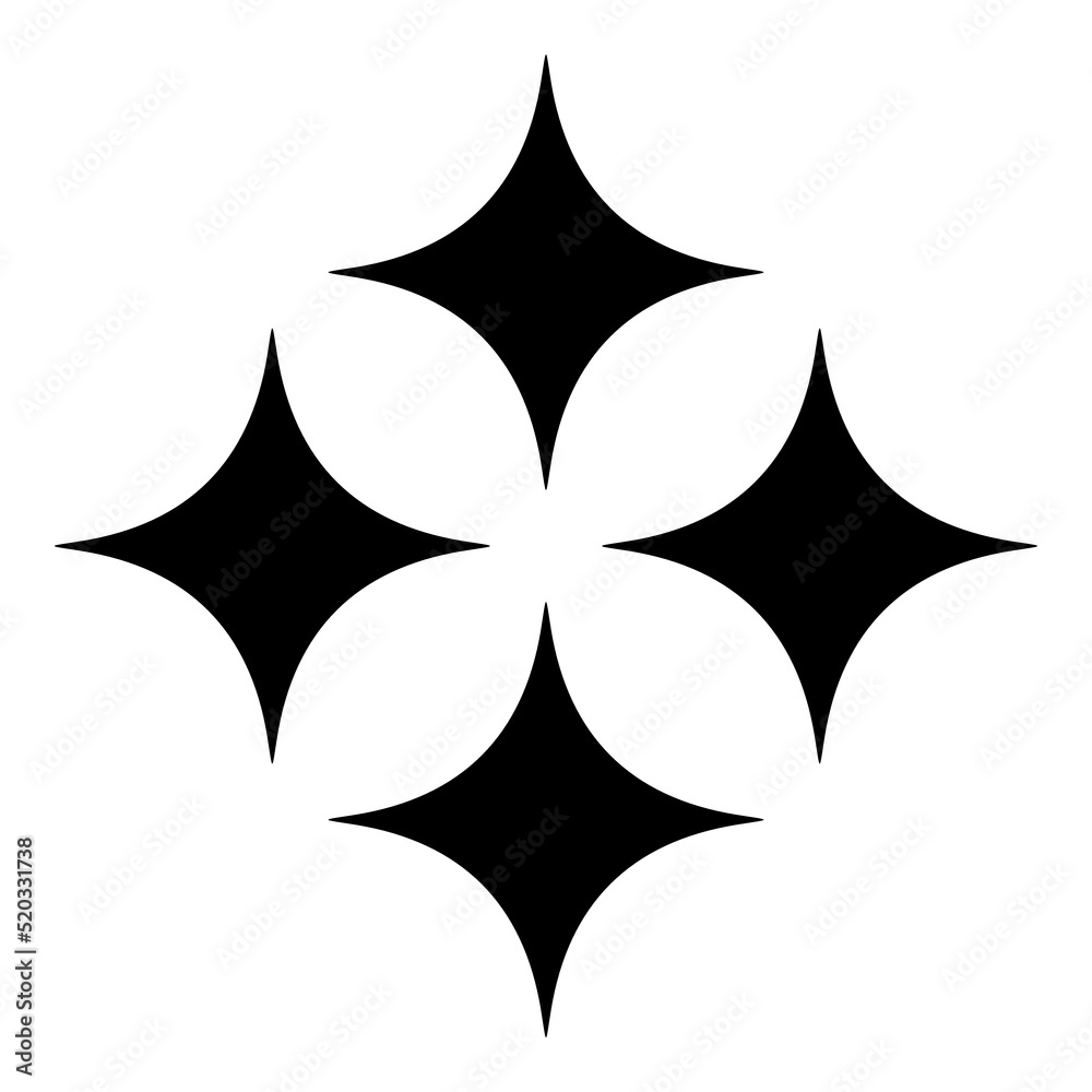 Shiny Star Flat Icon Isolated On White Background Shiny Star Flat Icon Isolated On White Background