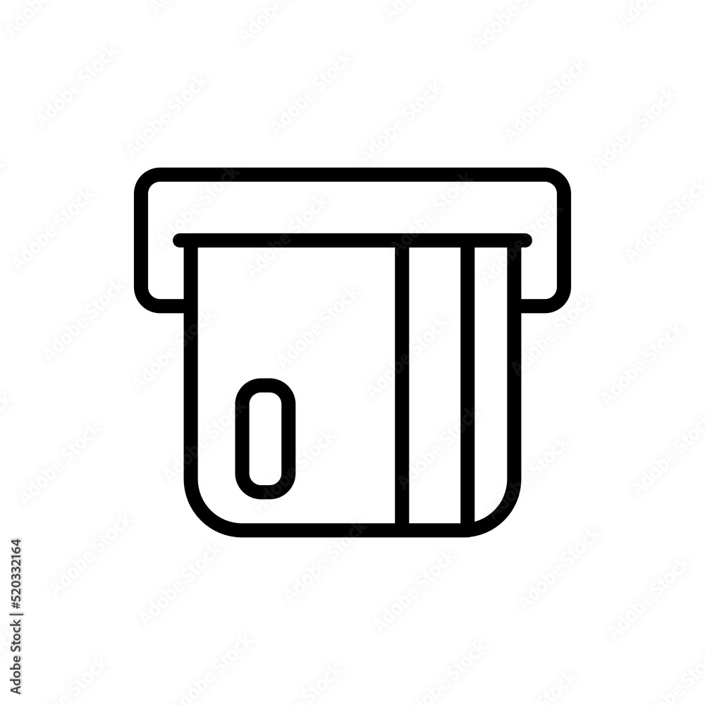 ATM, credit card simple icon vector. Flat design ATM, credit card simple icon vector. Flat design