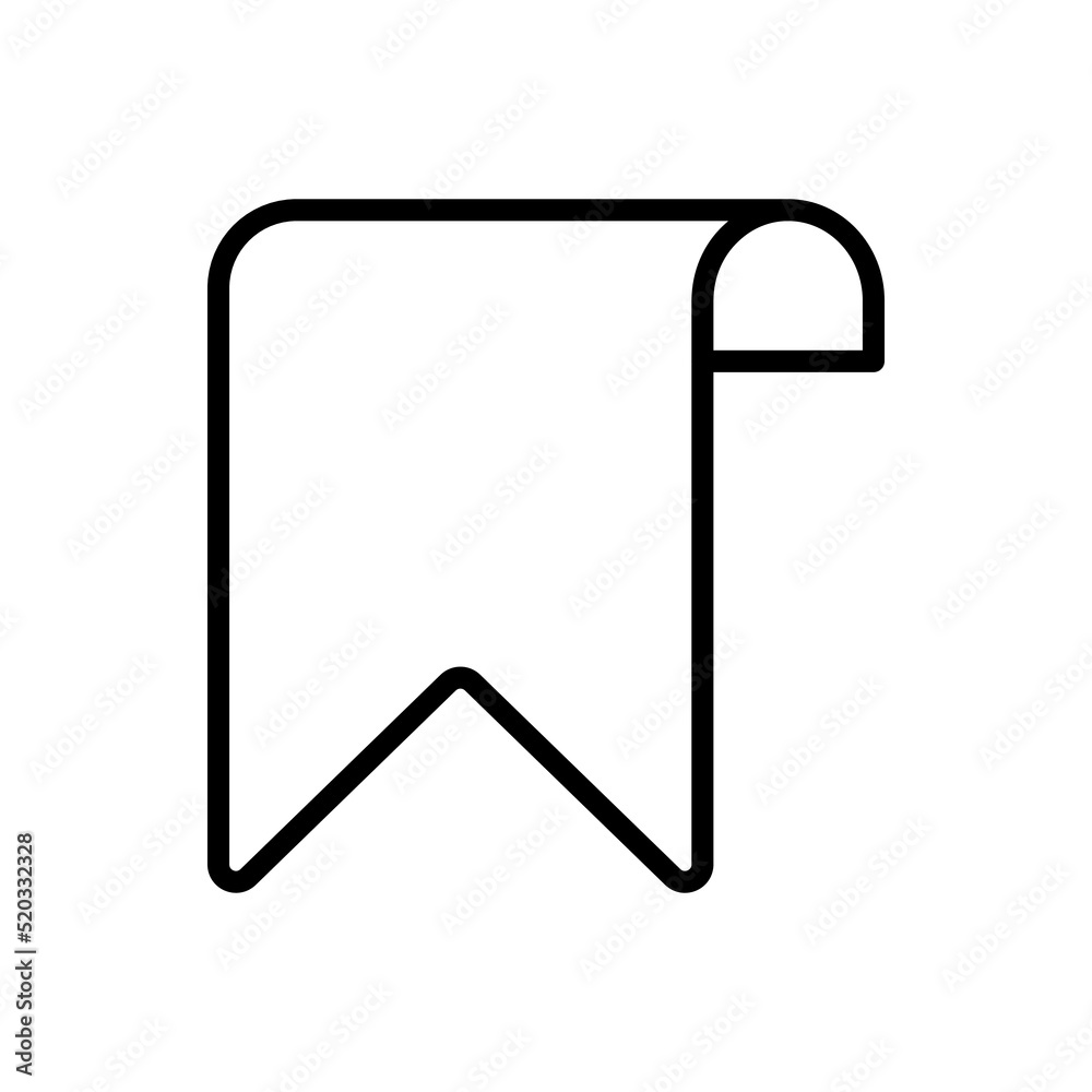 Bookmark logo simple icon vector. Flat design Bookmark logo simple icon vector. Flat design