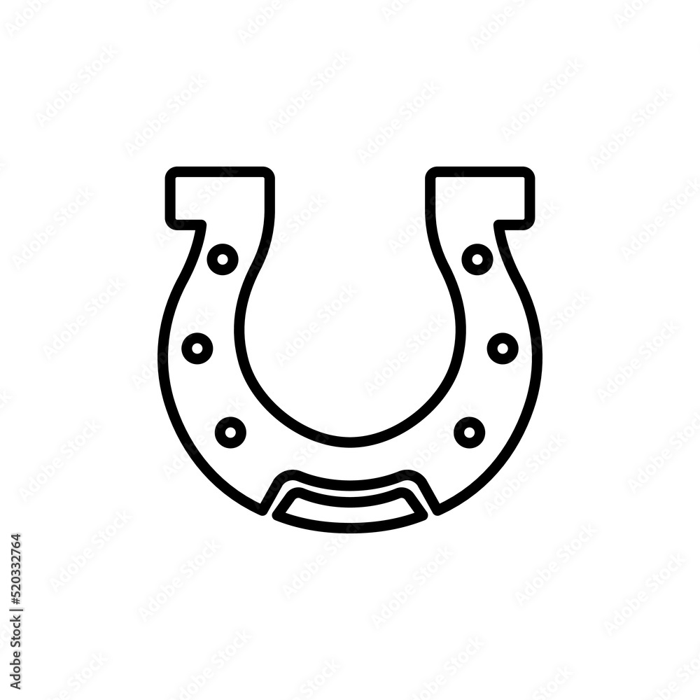 Horse Shoe Hoof Retro Steel Outline Pictogram. Lucky Fortune Flat Symbol. Good Luck Casino Playing Game Gambling Jackpot Talisman Mark. Horseshoe Black Line Icon. Isolated Vector Illustration Horse Shoe Hoof Retro Steel Outline Pictogram. Lucky Fortune Flat Symbol. Good Luck Casino Playing Game Gambling Jackpot Talisman Mark. Horseshoe Black Line Icon. Isolated Vector Illustration