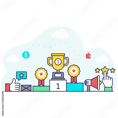 A modern vector design of reward