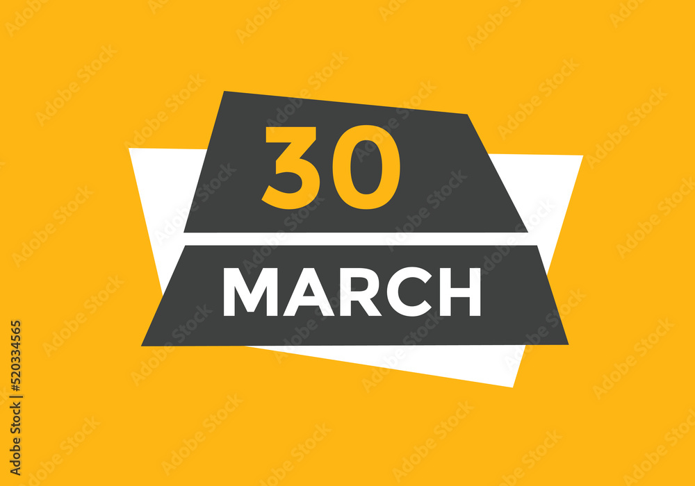 march 30 Calendar icon Design. Calendar Date 30th March. Calendar template
march 30 Calendar icon Design. Calendar Date 30th March. Calendar template