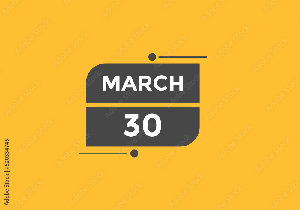 march 30 Calendar icon Design. Calendar Date 30th March. Calendar template
march 30 Calendar icon Design. Calendar Date 30th March. Calendar template