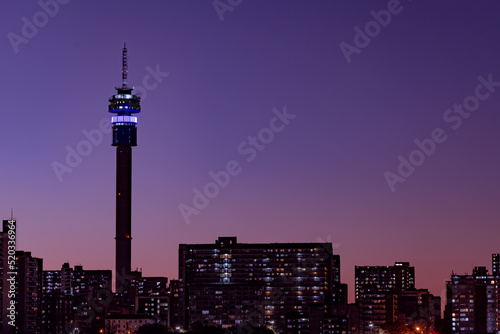 Sunset on CBD Johannesburg