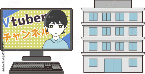 男性Vtuberと会社