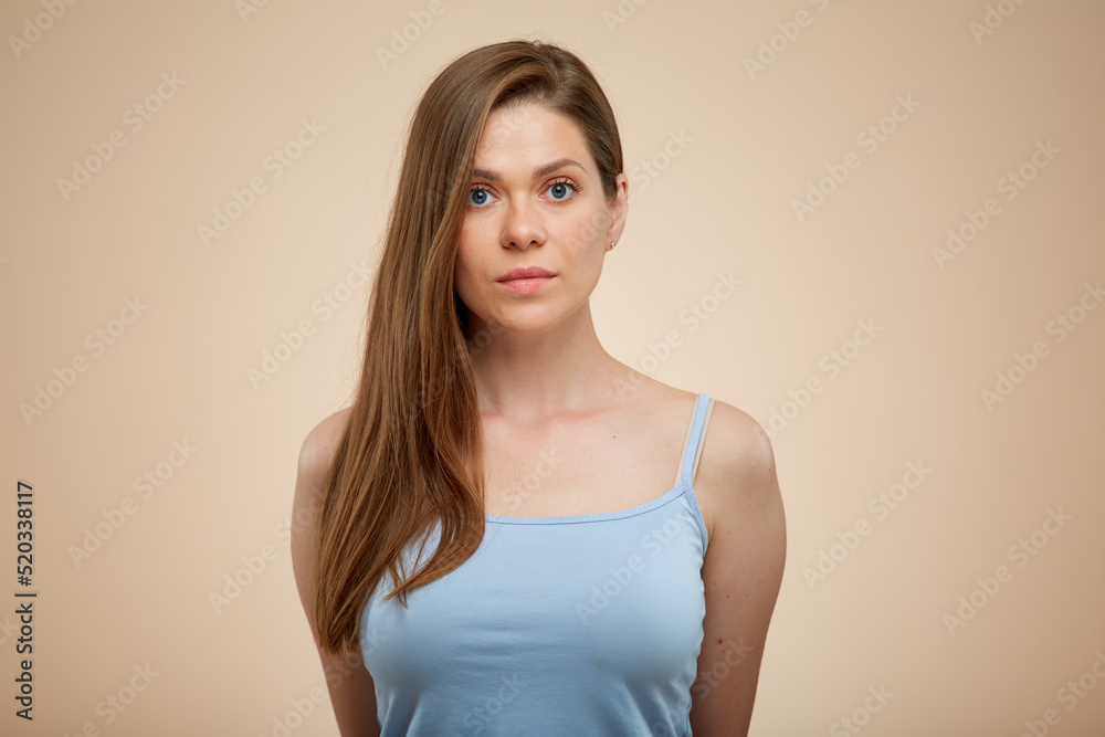 Smiling woman isolated portrait Smiling woman isolated portrait