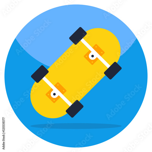 An icon design of skateboard
