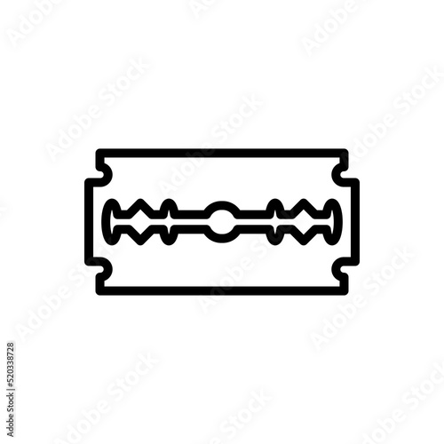 Blade razor simple icon vector. Flat design