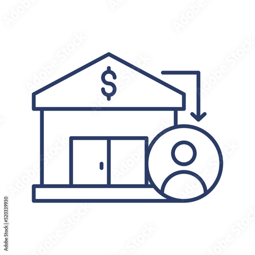 Banks and financial institutions Icon