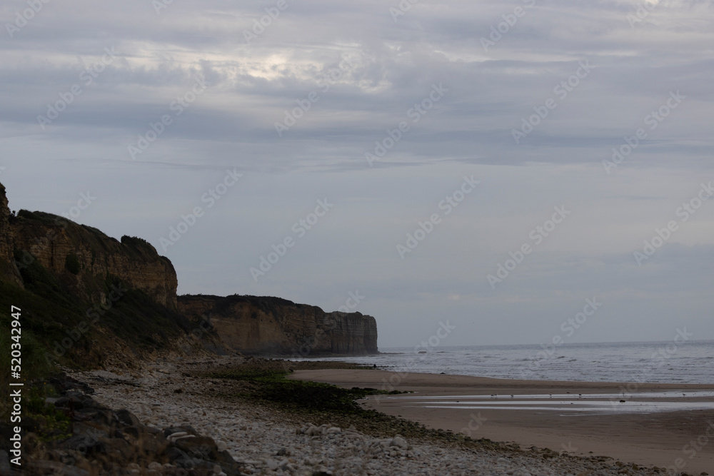 Omaha Beach in Normandy, one of the most important places of the second world war