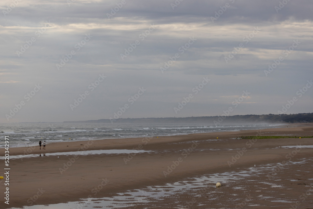 Omaha Beach in Normandy, one of the most important places of the second world war