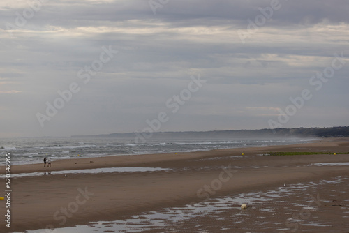 Omaha Beach in Normandy, one of the most important places of the second world war