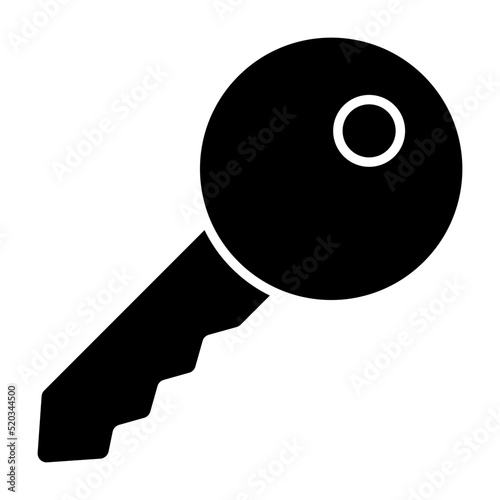 solid design icon of key