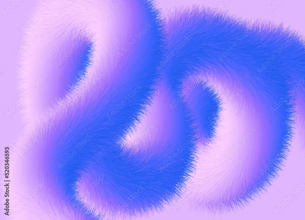 Fototapeta premium Abstract purple fluffy background with lines, fluids