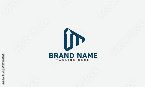 Logo design letter UM . Elegant modern. Vector template.