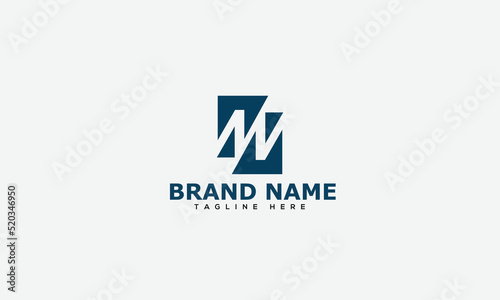 Logo design letter WM . Elegant modern. Vector template. photo