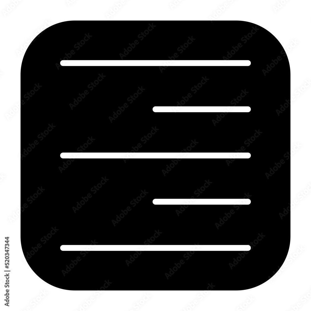 Right alignment icon in editable design Right alignment icon in editable design
