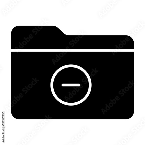 An icon design of remove folder © Vectorslab