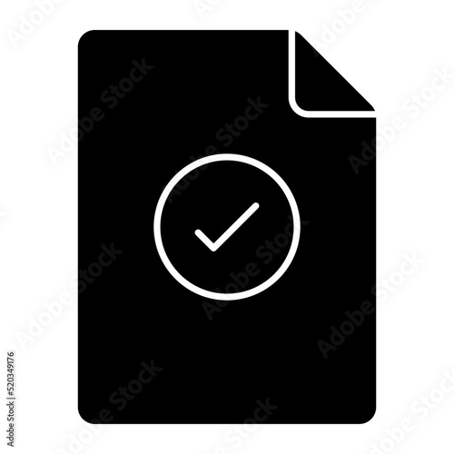 Premium download icon of verified file