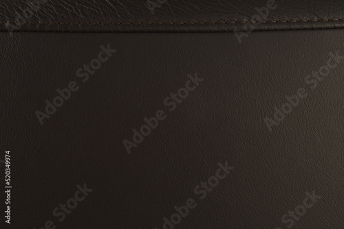 Texture of dark brown furniture leather