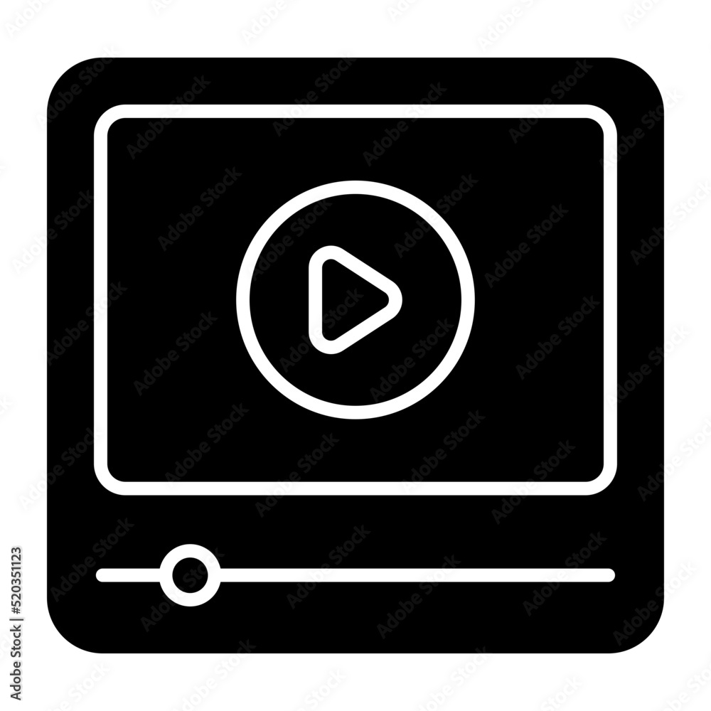 Trendy vector design of online video Trendy vector design of online video