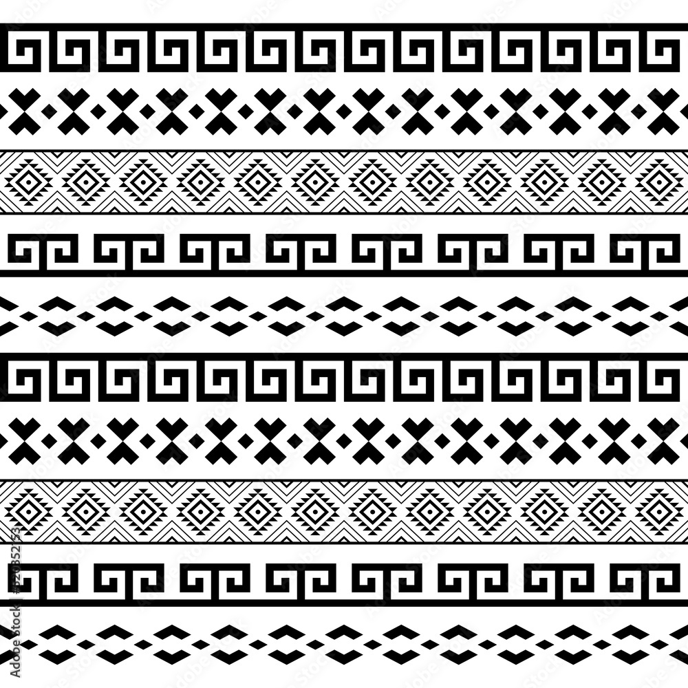 Seamless ethnic and aztec tribal pattern. Background for fabric, wallpaper, card template, wrapping paper, carpet, textile, cover. ethnic style pattern Seamless ethnic and aztec tribal pattern. Background for fabric, wallpaper, card template, wrapping paper, carpet, textile, cover. ethnic style pattern