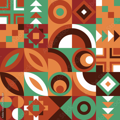 Neo geometric tribal pattern for cover, poster, flyer, banner, presentation, prints, fabric, wallpaper