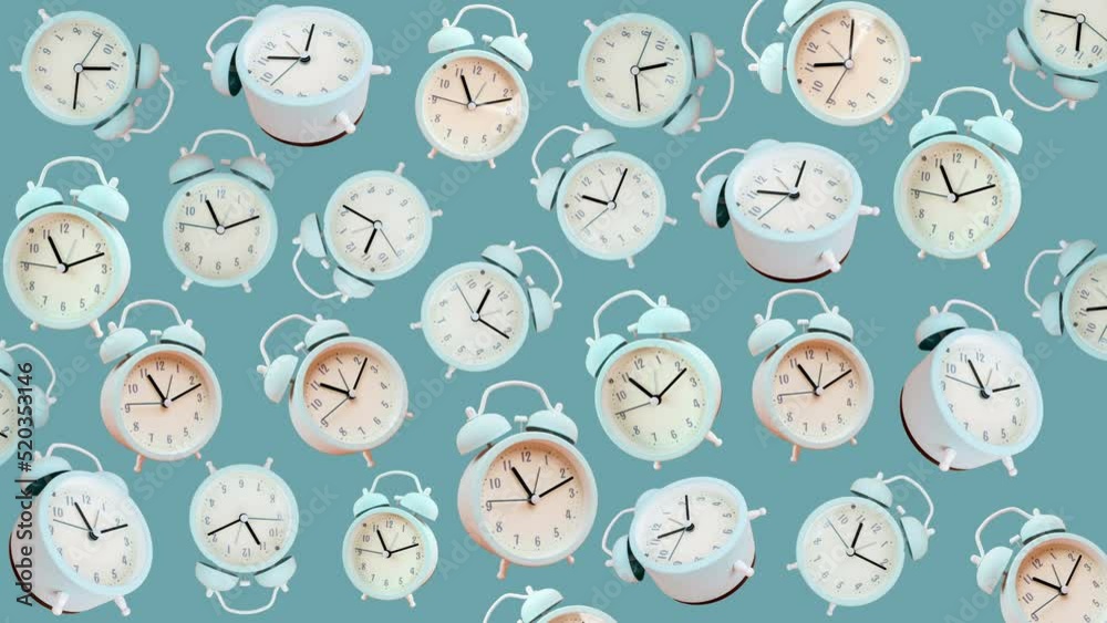 blue alarm clocks ringing time animation blue alarm clocks ringing time animation