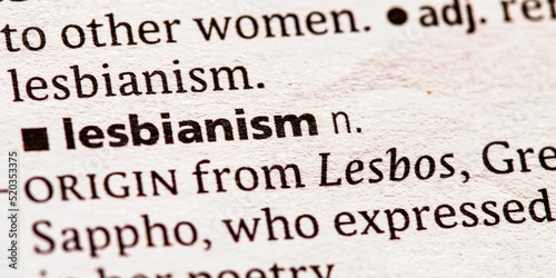 definition of the word lesbianism
