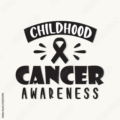September is National Childhood Cancer Awareness Month vector illustration with background, template, banner and poster design.
