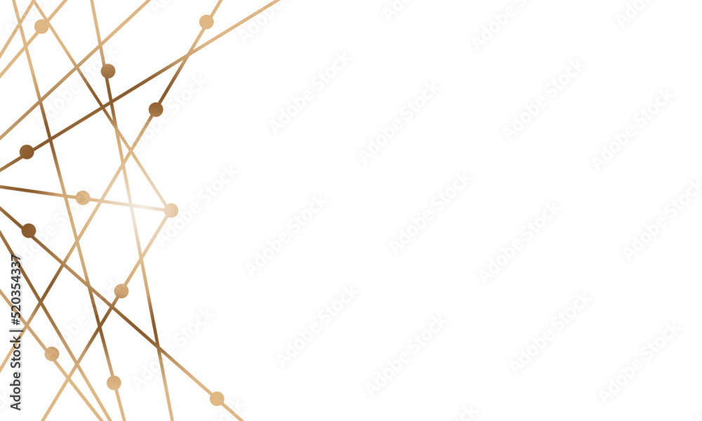 White background with golden abstract lines and circles for a greeting card or invitation with space for text White background with golden abstract lines and circles for a greeting card or invitation with space for text