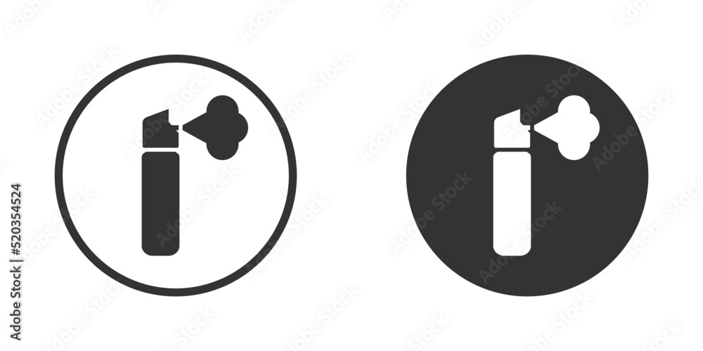Pepper spray icon. Flat vector illustration. - obrazy, fototapety, plakaty 