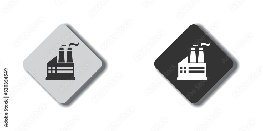 Factory simple icon. Flat vector illustration.