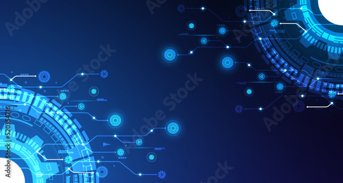 geometric gear pattern digital circle technology network engineering design futuristic EP.4