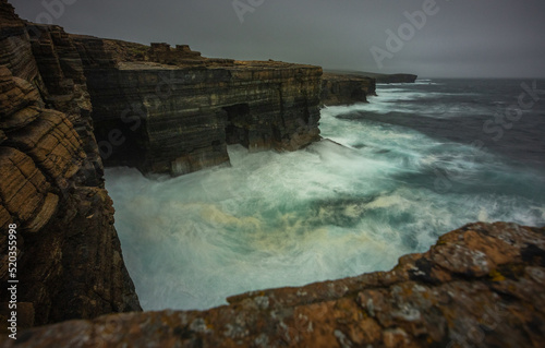 Cliffs at Yesnaby in Orkney, Scotland