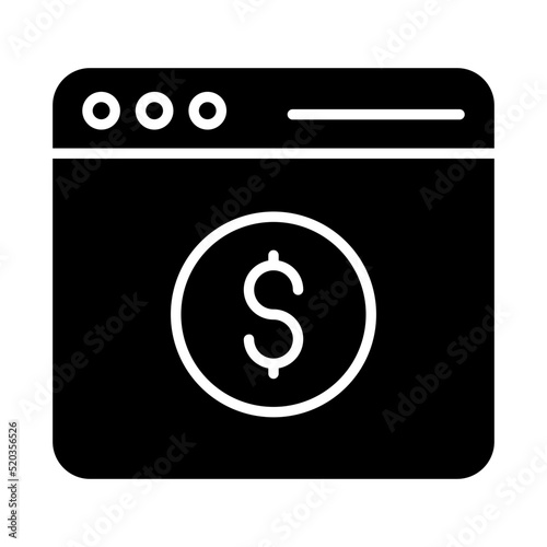 Perfect design icon of banking website