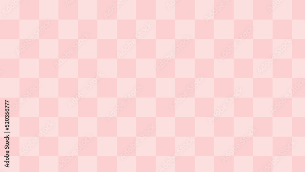 cute pastel pink checkers, gingham, plaid, aesthetic checkerboard wallpaper  illustration, perfect for wallpaper, backdrop, postcard, background for  your design Stock Vector | Adobe Stock